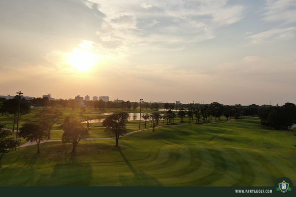 Panya Indra Golf Club twilight golf course tree grass sky and nature