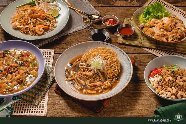 Panya Indra Golf Club chow mein indoor and text