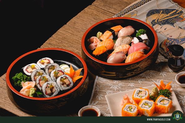 Panya Indra Golf Club sashimi sushi and indoor