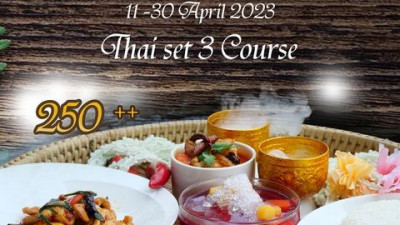 Happy Songkran Festival, enjoy special Thai traditional menu at The Fountain Restaurant  and Palmbreeze Restaurants at Summit Windmill Golf Club &amp; Residence. from 11-30 April,2023 โปรโมชั่นอาหารเมูพิเศษนี้ จะเริ่มจำหน่ายตั้งแต่ 11-30 เมษายน 2566 ที่ห้