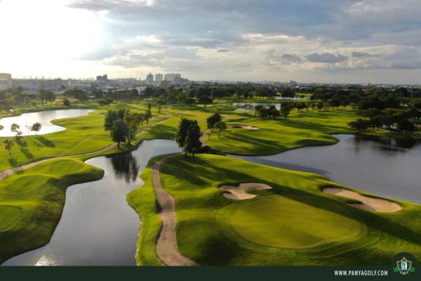 Panya Indra Golf Club golf golf cart golf course and text