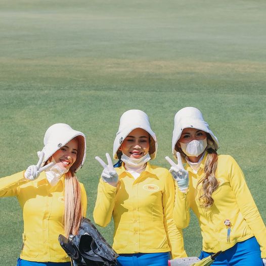 Siam Country Club Bangkok 3 people people golfing and golf course