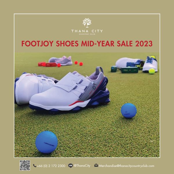 Thana City Country Club golf shoes and text