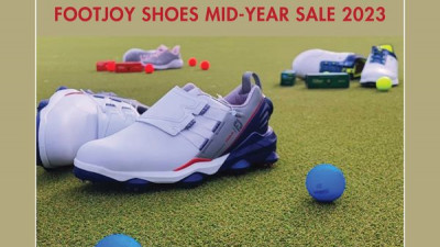 เหล่านักกอล์ฟต้องห้ามพลาดกับโปรโมชั่นรองเท้ากอล์ฟ FootJoy กับ Mid-Year Sale 2023 ลดแรงถึง 40% เริ่มต้นเพียงคู่ละ 2,100 บาท เท่านั้น!!