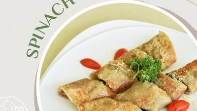 Come &amp; Try our Healthy  Vegan  Specialties “SPINACH ROTI