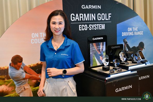 Panya Indra Golf Club 4 people people golfing and GARMIN GARMIN GOLF ECO SYSTEM ON TH COUR GARMIN ON THE DRIVING RANGE THISS YOUR GARMIN ARMIN GARMIN WWW PANYAGOLF COM
