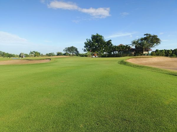 Bangpakong Riverside Country Club golf golf cart golf course and grass