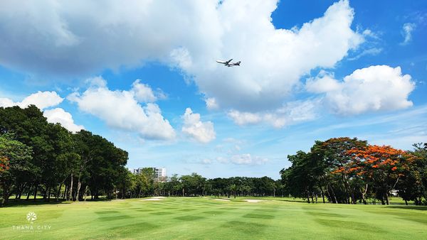 Thana City Country Club golf golf cart grass cloud and golf course