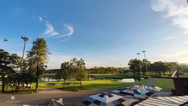 Thana City Country Club skateboard golf course and twilight