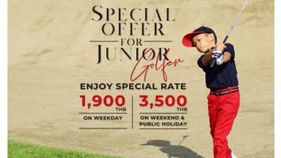 For young golf enthusiasts under 15, indulge in a worry-free golfing adventure priced at THB 1,900 on weekdays and THB 3,500 on weekends and holidays.