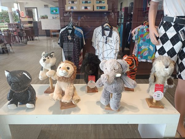 Bangpakong Riverside Country Club 1 person elephant toy and text