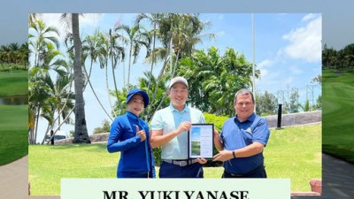 Congratulations to Mr. Yuki Yanase, our member who made a hole-in-one on hole # 6 today