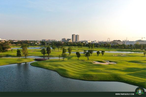 Panya Indra Golf Club golf twilight golf course grass and text