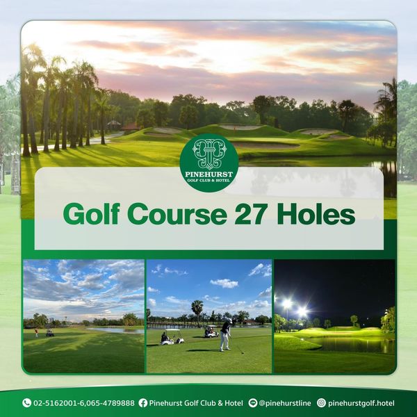 Pinehurst Golf Club amp Hotel 3 people people golfing golf course and text