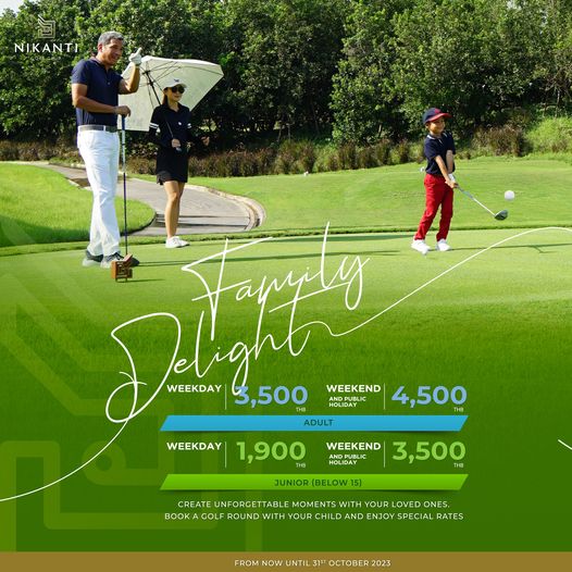 Nikanti Golf Club Nakhon Pathom 3 people people golfing golf course and text