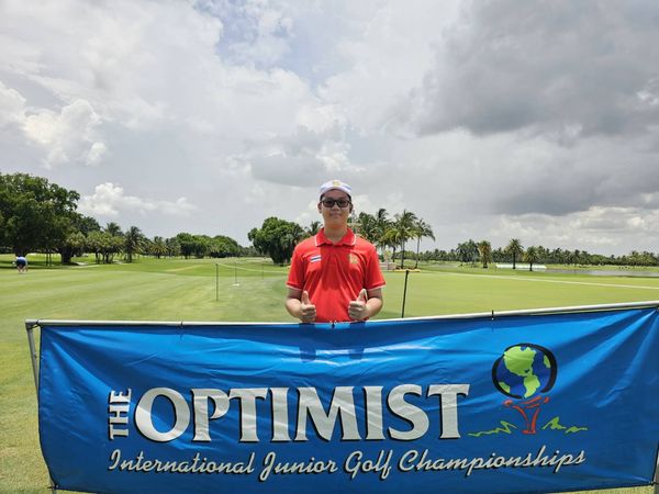 Bangpakong Riverside Country Club 1 person golfing golf course and E OPTIMIST Ta International Junior Golf Championships
