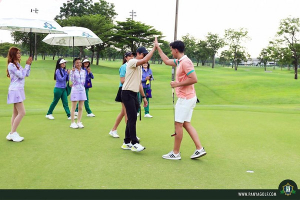 Panya Indra Golf Club 6 people people golfing golf course and text