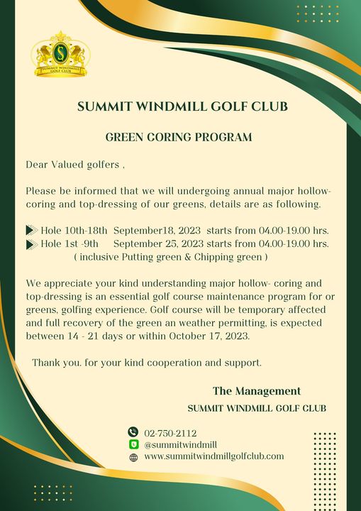 Summit Windmill Golf Club amp Residence text