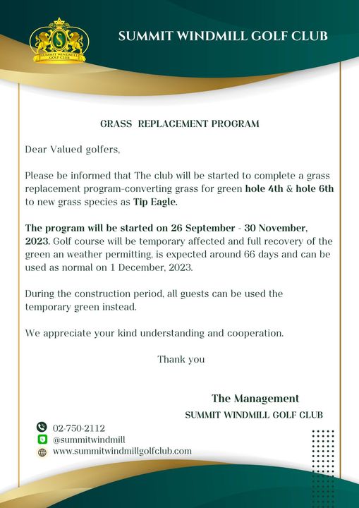 Summit Windmill Golf Club amp Residence May be a graphic of text