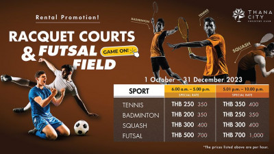Racquet Courts &amp; Futsal Field Rental Promotion!