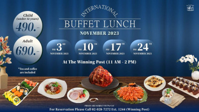 F&amp;B NEWS:: Buffet Lunch at the RBSC Winning Post in NOVEMBER