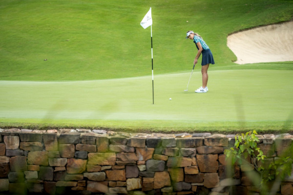 Nikanti Golf Club Nakhon Pathom nbsp 1 person golfing golf course and text