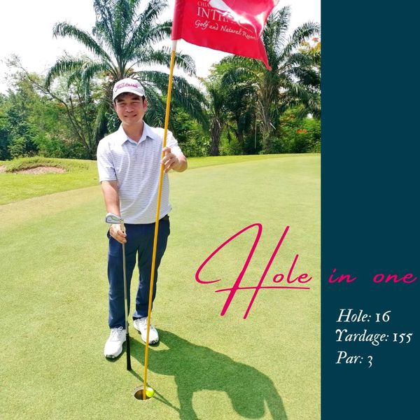 Chiangmai Inthanon Golf and Natural Resort 1 person golfing golf course and text