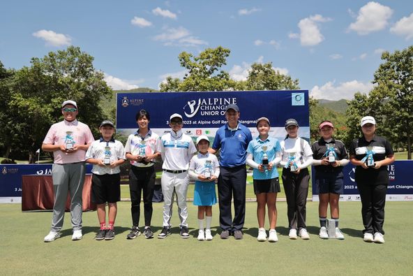 Alpinegolfresort Chiangmai 10 people people golfing people playing tennis golf course and text