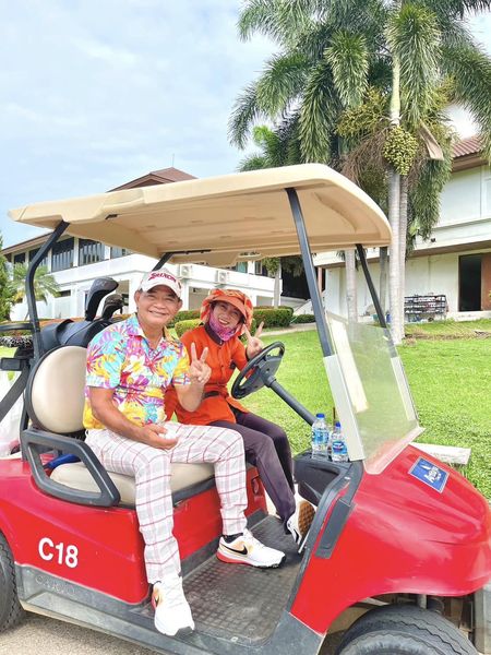 Artitaya Chiang Mai Golf amp Resort 1 person golfing golf cart and golf course