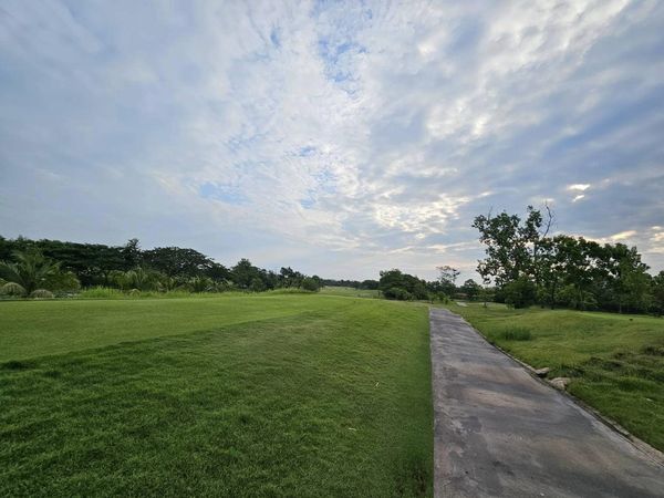 สนามกอล์ฟหริภุญชัย กอล์ฟคลับ golf golf cart golf course grass cloud and horizon