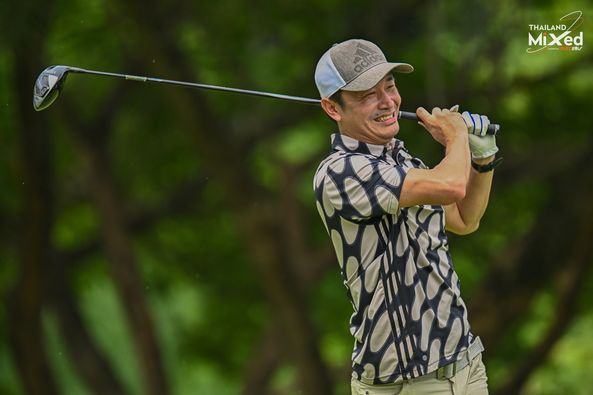 Gassan Khuntan Golf amp Resort Thailand 1 person golfing golf course and text-3