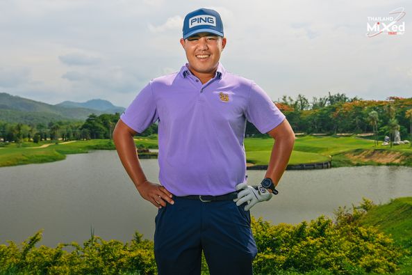 Gassan Khuntan Golf amp Resort Thailand 1 person golfing golf course and text