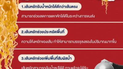 ทุกคนเคยสงสัยกันมั้ย ทำไมบะหมี่กึ่งสำเร็จรูปถึงต้องเป็นเส้นหยัก ?