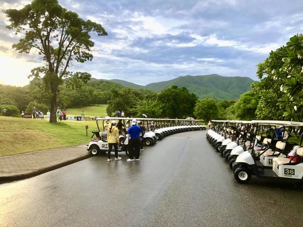 Chiangmai Highlands Golf and Spa Resort 6 people people golfing golf cart and golf course