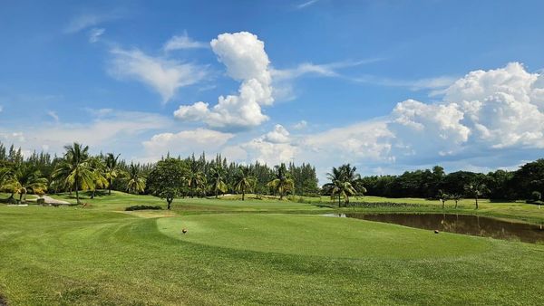 สนามกอล์ฟหริภุญชัย กอล์ฟคลับ golf golf cart golf course and grass