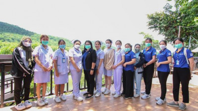 ภาพบรรยากาศการตรวจสุขภาพประจำปีพนักงาน กัซซัน ขุนตาน กอล์ฟ แอนด์ รีสอร์ท โดยเจ้าหน้าที่จากโรงพยาบาลพริ้นซ์ ลำพู