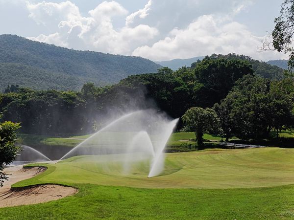 Alpinegolfresort Chiangmai golf grass and golf course