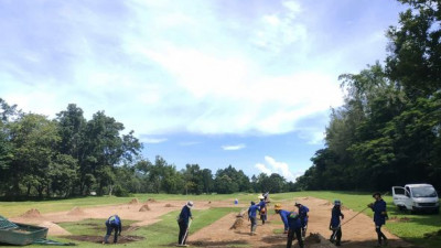 งานปรับทราย, ปูหญ้า , ใส่ปุ๋ย Tee-off และ Fairway เตรียมความพร้อมเปิดให้บริการ Course A  ในวันที่ 1 พฤศจิกายน 2566นี