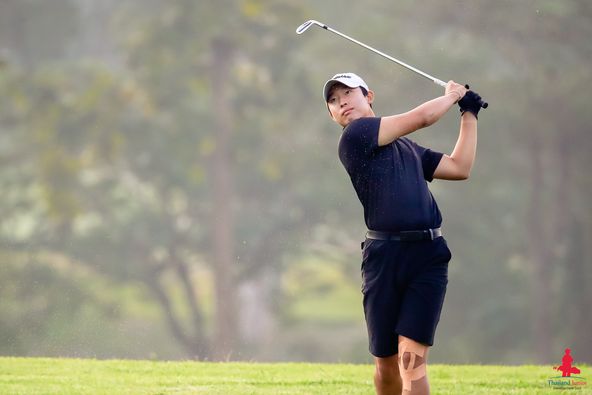 Alpinegolfresort Chiangmai nbsp 1 person golfing golf course and text