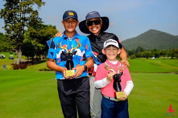 Alpinegolfresort Chiangmai nbsp 2 people people golfing golf course and text