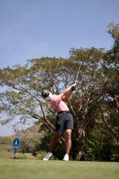 Alpinegolfresort Chiangmai nbsp 1 person golfing golf course and text