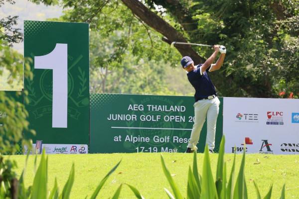 Alpine Golf Resort Chiangmai nbsp 1 person golfing golf course and text-5
