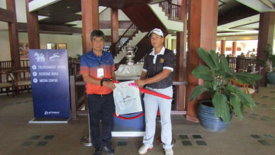 ขอแสดงความยินดีกับ โปรกัมลาศ นาเมืองรักษ์ ที่ทำ HOLE IN ONE หลุม 3 ในการแข่งขันรายการ  สิงห์ไทยแลนด์มาสเตอร์ 2022  วันที่ 17 พ.ย. 6