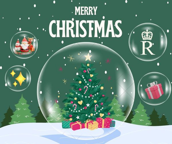 The Royal Chiangmai Golf Club christmas tree and text The Royal Chiangmai Golf Club christmas tree and text