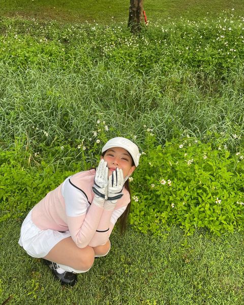 North Hill Golf Club 1 person and grass