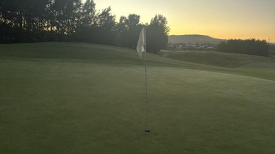 Another great sunrise over the course this morning