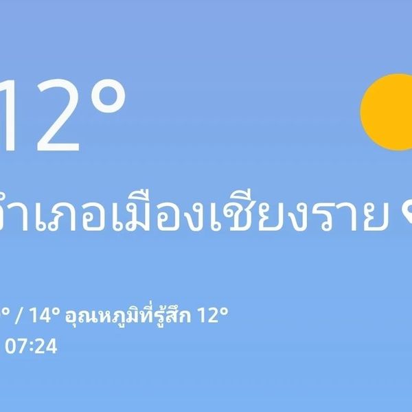 Maekok golf course 12 ำเภอเมืองเชียงราย 14 อุณหภูมิที่รู้สึก 12 07 24