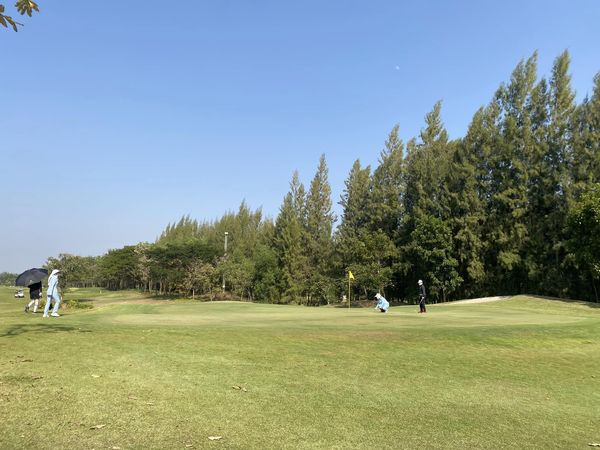 สนามกอล์ฟหริภุญชัย กอล์ฟคลับ 4 people nature grass and golf course