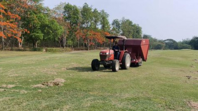 งานปรับปรุงสนาม course A ซ่อมแซมบังเกอร์จากพายุฝน งานซ่อมแซมบริเวณขอบแท่น tee off และท๊อปทรายแฟร์เวย์