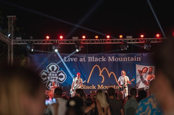 Black Mountain Golf Club 5 people people standing people playing musical instruments and Live at Black Mountain 85 duo K Black B Mounta GF HL